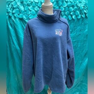 Reebok size 2X blue pull over fleece winter cozy Walk For Hop Breast‎ Cancer